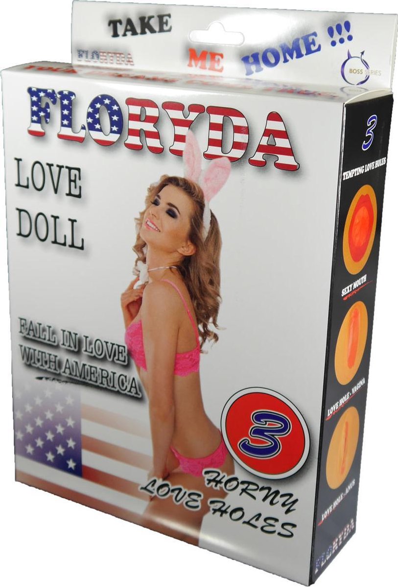 Goedkoopste Bossoftoys - Floryda love doll - 150 cm - Drie gaten - Masturbator - Opblaaspop - 26-00012
