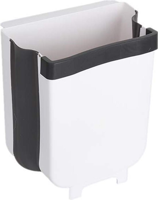 Handy Bin - Afvalbakje aanrecht - Uitschuifbaar - Keuken prullenbak - WIT |  bol.com