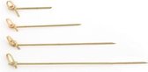 250 st. 250st. Bamboe Cocktailprikkers Knoop model -  100mm