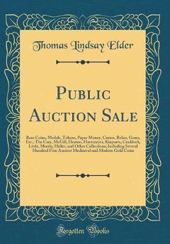 Public Auction Sale, Thomas Lindsay Elder 9780266888642 Boeken