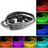 4 LED strips 2 x 90 cm 2 x 60 cm geluidsactief
