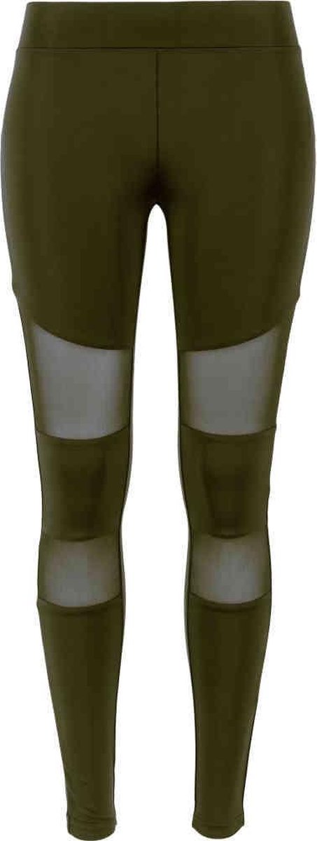 Urban Classics Tech Mesh Sportlegging XS Groen