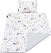 Deken set - 100% katoen – Baby dekentje 75 x 100 cm +  hoofdkussen 30 x 40 cm
