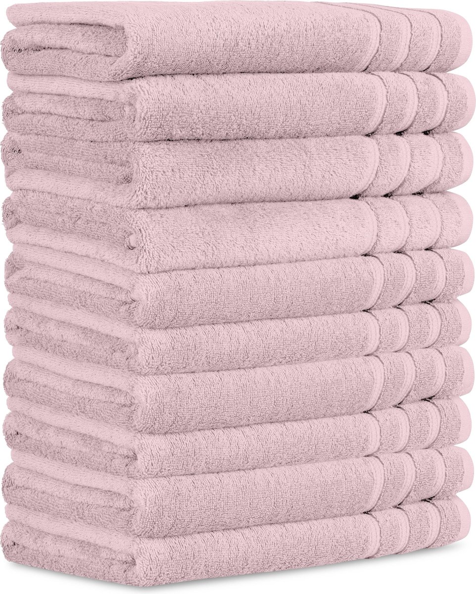 Intimo 10 pack Handdoek - Handdoek - 50 x 100 - Roze