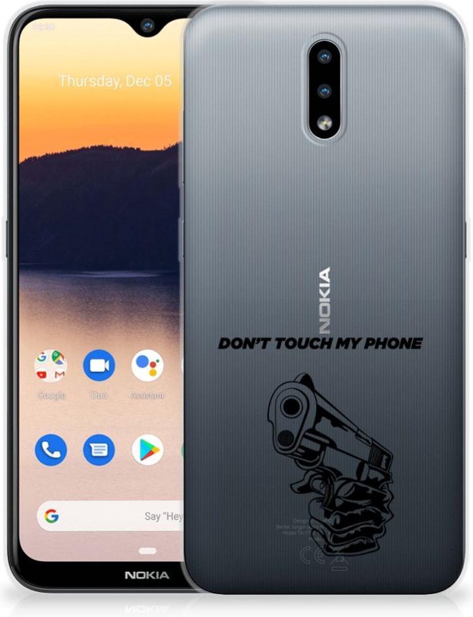 Nokia 2.3 Silicone-hoesje Gun Don't Touch My Phone