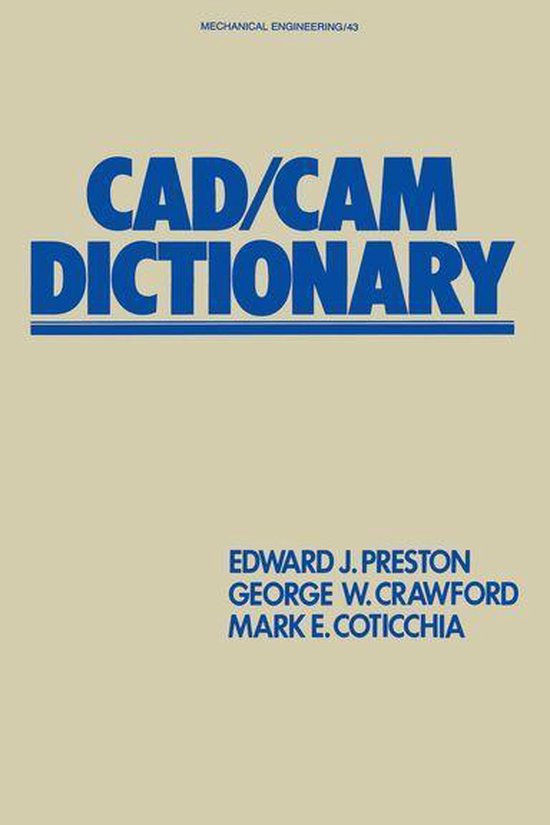 Mechanical Engineering - CAD/CAM Dictionary - cover