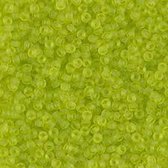 Miyuki Rocailles 11/0, licht groen transparant mat, n°143F, 50 gram