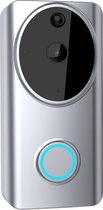 WOOX - Video Deurbel - Camera - Telefoon - Nachtzicht - Gong - Applicatie - Apple - Android - 13.5x6.8cm - Zilver