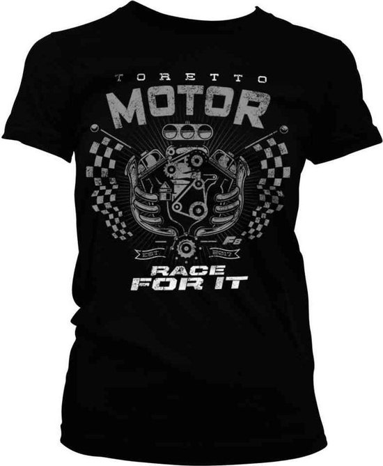 The Fast And The Furious Dames Tshirt -L- Toretto Motor Race For It Zwart