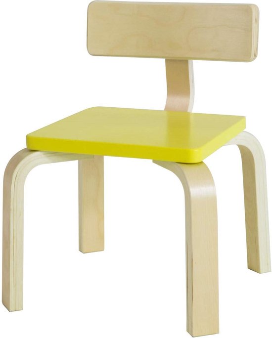Simpletrade Kinderstoel - Stoel kind - Ergonomisch - Geel - 33x43x33 cm |  bol.com