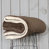 Lekker Zacht Robèrt– Fleece – Plaid – 150 x 200 – Bruin
