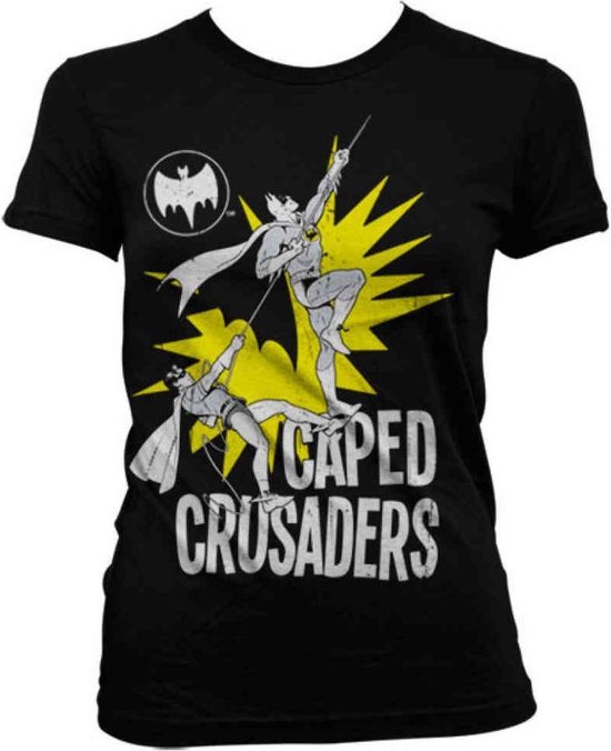 DC Comics Batman Dames Tshirt -2XL- Caped Crusaders Zwart