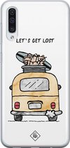 Samsung A70 hoesje siliconen - Let's get lost | Samsung Galaxy A70 case | multi | TPU backcover transparant