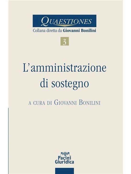 Diritto - L'amministrazione di sostegno - cover
