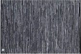 Moods Collection - Vloerkleed Karl Zwart Wit - Vervaardigd van Leder -  160 x 240 cm