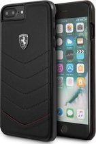 iPhone 8 Plus/7 Plus/6s Plus/6 Plus Backcase hoesje - Ferrari - Geen opdruk Zwart - Leer