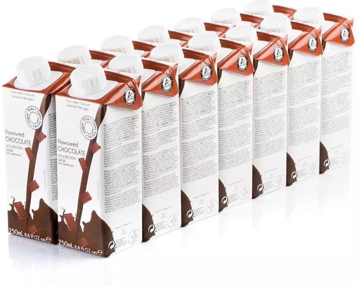 Goedkoopste Proday - Makkelijk en gezond afvallen - Kant-en-klare proteïne drank - Eiwitrijk & Koolhydraatarm - Chocolade - 14 pakjes