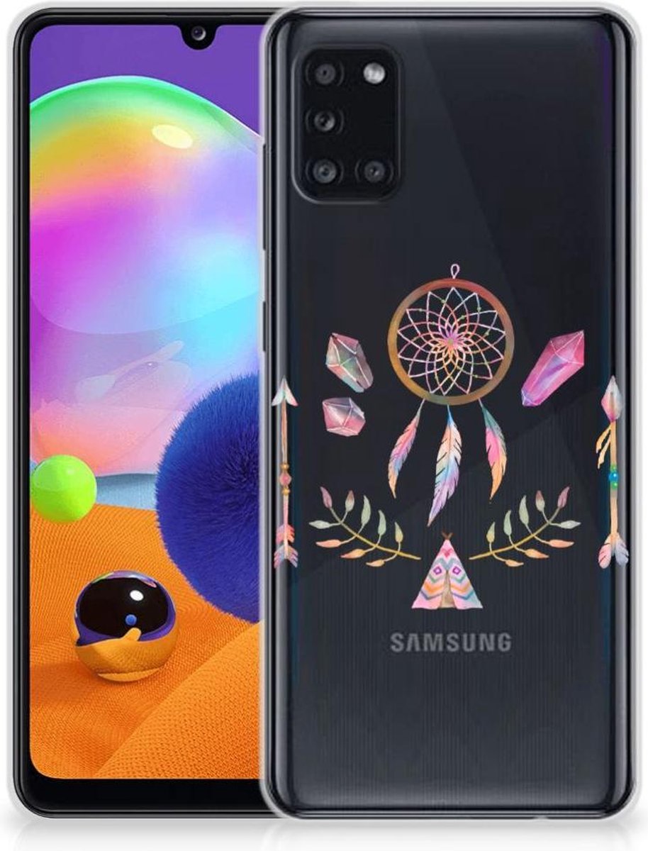 Samsung Galaxy A31 Telefoonhoesje met Naam Boho Dreamcatcher