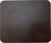 Xapron leren muismat - Kleur Brown (bruin) - 26 x 22 cm - Handgemaakt - Kantoor - Gaming