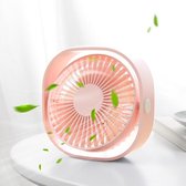 Mini Fan - Roze - Bureau ventilator - 3 Standen - Stille Ventilator - Compact - Ventilator Tafelventilator Roze - Stille Mini Usb Fan - Bed Ventilator - Luchtkoeler - Klein, Stil e