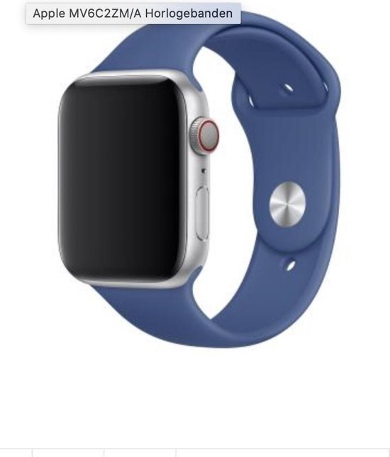 iWatch bandje – blauw – 38/40 mm – Apple Watch – Sportbandje – Delft blue -  S/M – | bol.com
