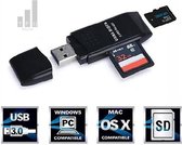 Kaartlezer-Adapter-MINI 5 Gbps -Super- snel-  TFU-Media-USB 3.0 Micro SD/SDXC TF