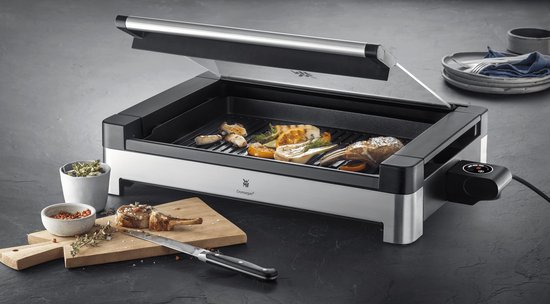 WMF Lono 415430011 - Tafelgrill - Glazen Deksel - RVS - 2000W - Geschikt voor Binnen en Buiten — afbeelding 2