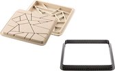 SILIKOMART - KIT TARTE LIBERTY - SET RINGEN + DECORATIVE BAKVORM 200X200 MM