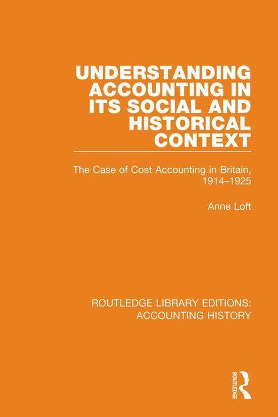 Routledge Library Editions: Accounting History - Understandi ... - cover