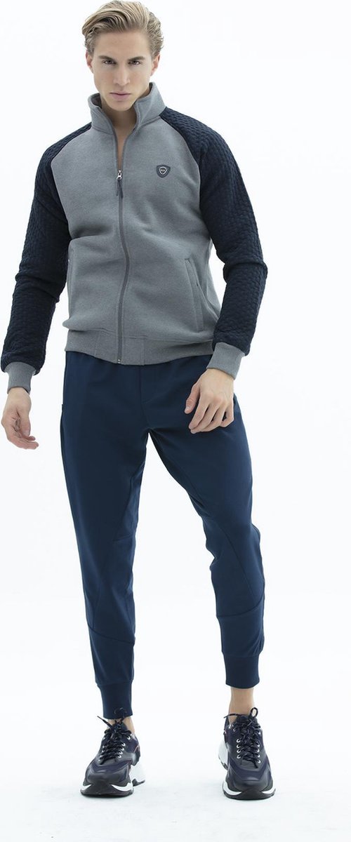 SCR. Lebo - Warme Heren Vest - Sweatvest met zakken - Grijs - Maat M