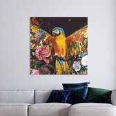 Metalen Poster / Schilderij - Ara Flowers - 70 x 70 cm - PosterGuru.nl