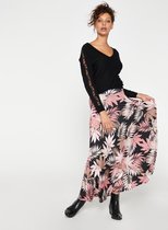 LOLALIZA Sweater met kant - Zwart - Maat XS
