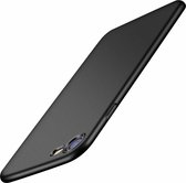 geschikt voor Apple iPhone SE 2020 ultra thin case - zwart + Glazen screen protector