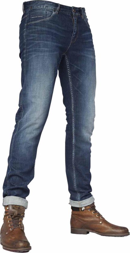 PME Legend Heren Jeans Broeken NIGHTFLIGHT regular/straight Fit Blauw 36W / 38L Volwassenen