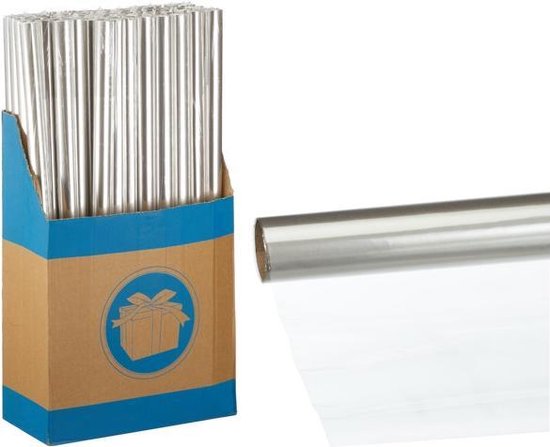 kopiëren Zich voorstellen binden 4x stuks transparante cadeau inpakken folie - rollen van 70 x 200 cm - cadeaupapier  folie | bol.com