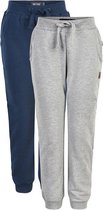 Me Too - jongens joggingbroek - 2-pack - blauw/grijs - Maat 98/104