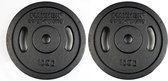 Hammer Fitness Halterschijven Gietijzer - per paar (10kg)