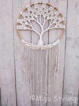 Wanddecoratie Macramé Tree of Life Made in Bali.( Large)