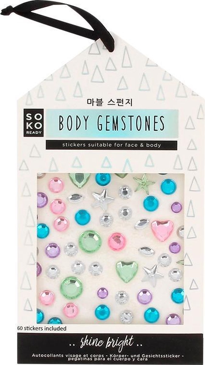 Stickers voor gezicht en lichaam Gemstones Soko Ready (60 uds)