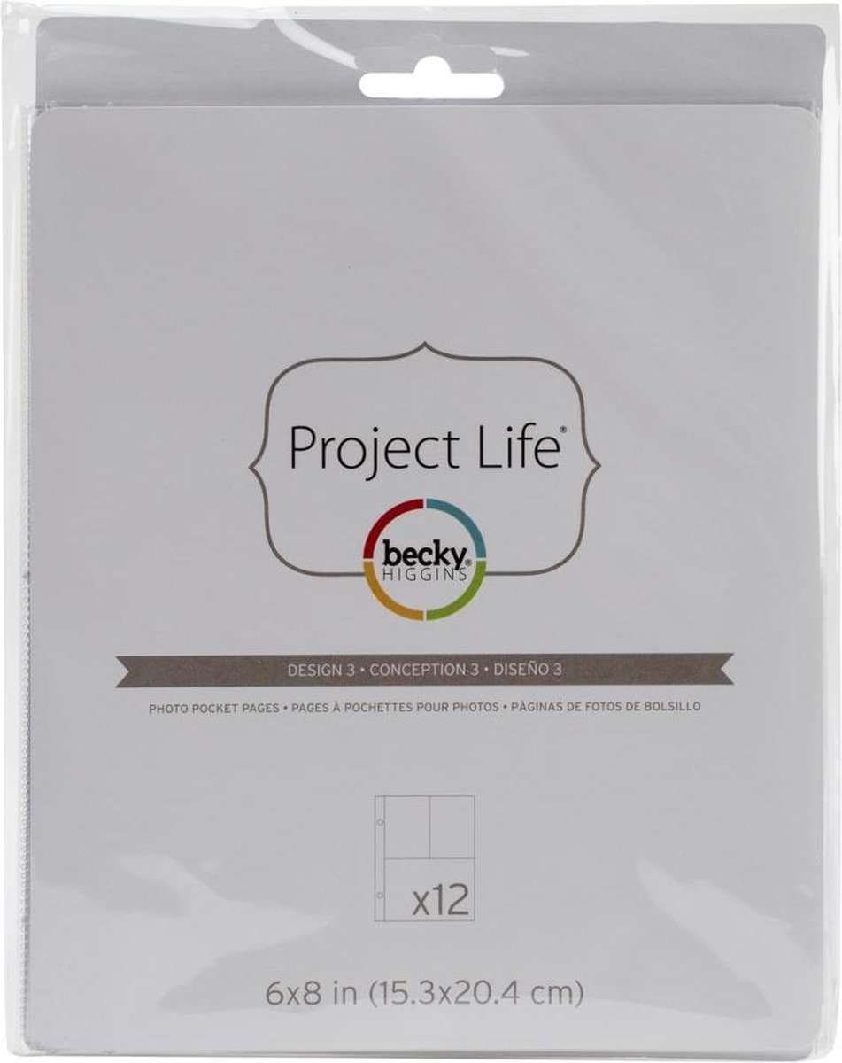 Project Life: Photo Pocket Page 12pcs 6"X8" design 3 (97733)