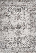 Laagpolig vloerkleed Iglesia - Antraciet - 120x170 cm