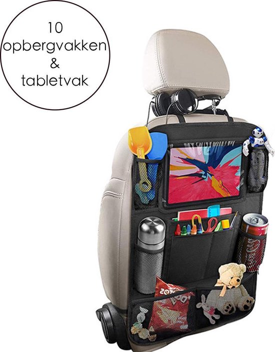 Flokoo Autostoel Organizer Voor Kinderen - Opbergsysteem Auto - Zwart |  bol.com
