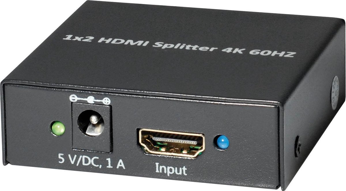 MaxTrack HDMI splitter 1 naar 2 - versie 2.0 (4K 60Hz HDR)