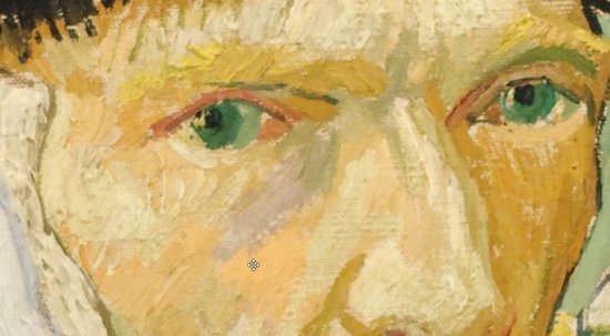 Vincent van Gogh, Zelfportret met verbonden oor, 1889 op canvas