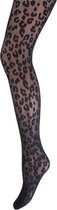 Marianne panty Leopard art.30036 Zwart