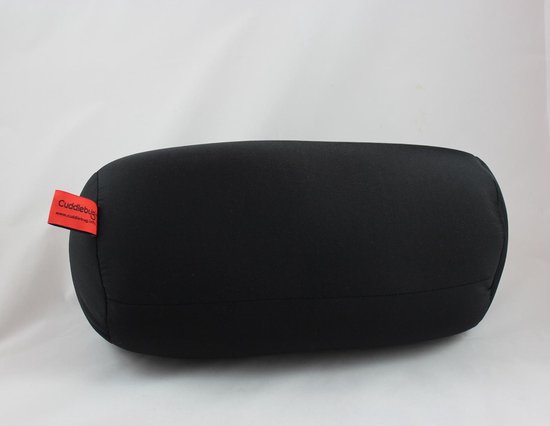 Cuddlebug kussen - zwart - Nekkussen (reizen) - 31 x 17 cm Maat M - R pet - Wasbaar - Incl. draagtasje — afbeelding 3