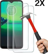 Screenprotector geschikt voor Motorola Moto G8 Play Screenprotector 2X - Tempered Glass - Anti Shock screen protector - 2PACK voordeelpack - EPICMOBILE