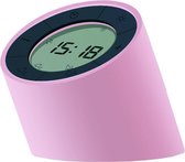 Gingko Wekker - Alarmklok LED lamp - Edge Light roze - oplaadbaar