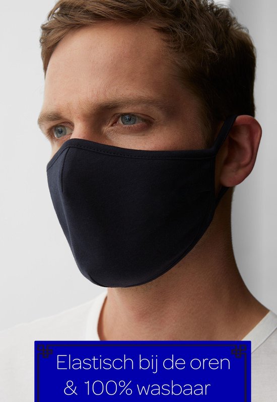 Wasbare mondkapje - Mondmasker - 4 laags en wasbaar - Hoogwaardig kwaliteit - Niet medische mondmasker - Zwart - Wasbaar - Mondkapje - Face mask