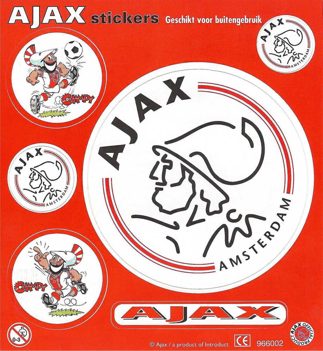 5 vellen ajax stickers | bol.com
